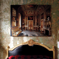 Interior view of one of the Rough Luxe Hotel guestrooms